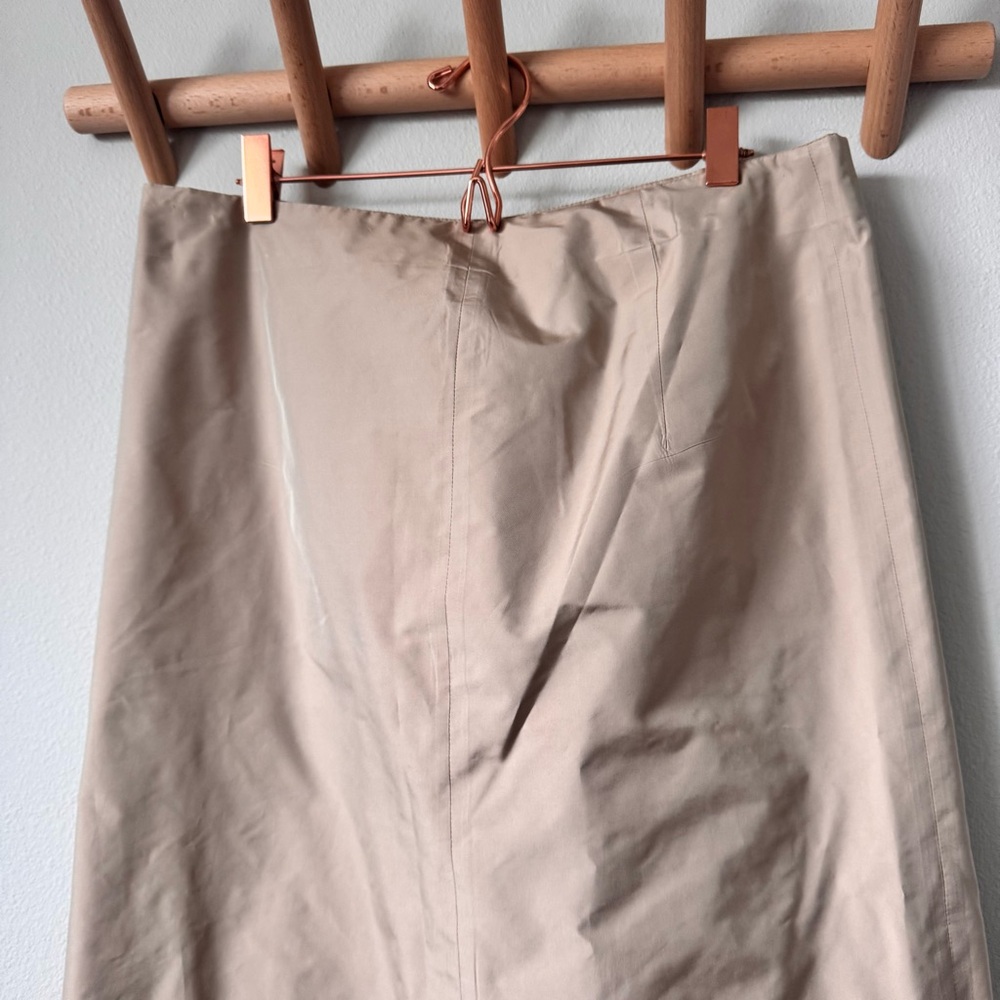 Prada Khaki Sateen Skirt - Picture 5 of 10
